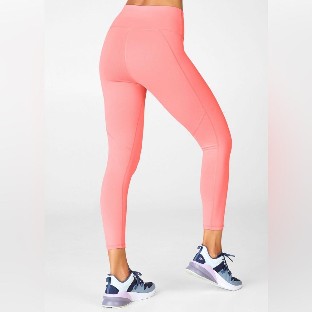 Fabletics Define High-Waisted 7/8 Leggings, Bright Pink